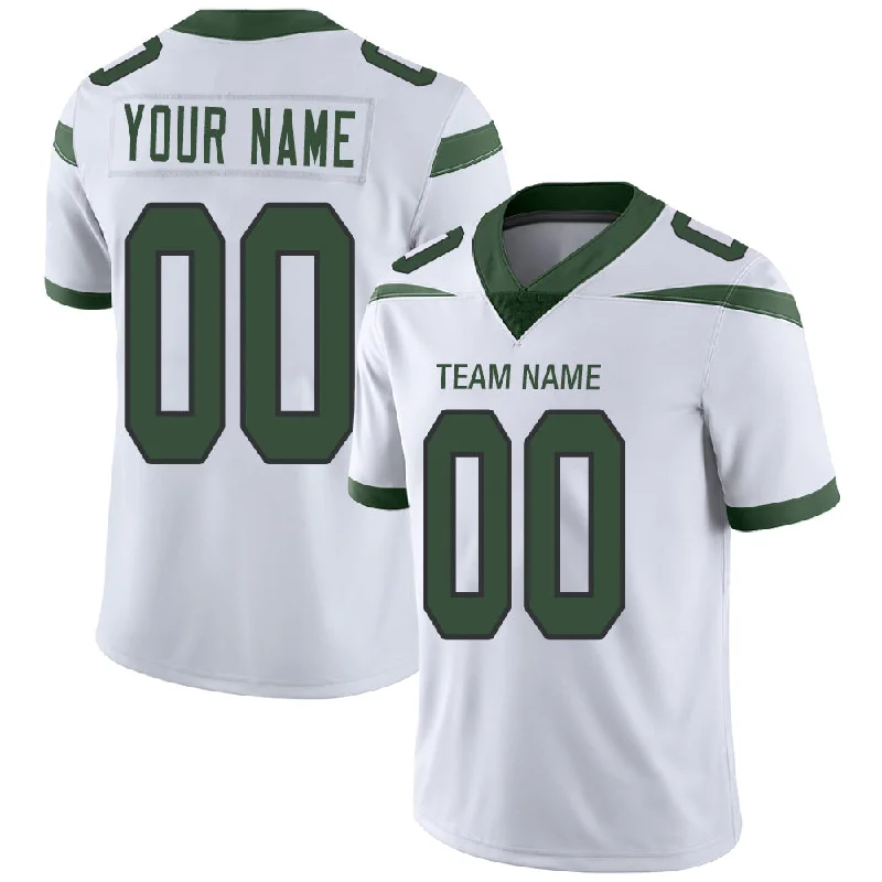 Custom NY.Jets Stitched American Football Jerseys Personalize Birthday Gifts White Jersey-NBA Retro NBA Team Jersey -