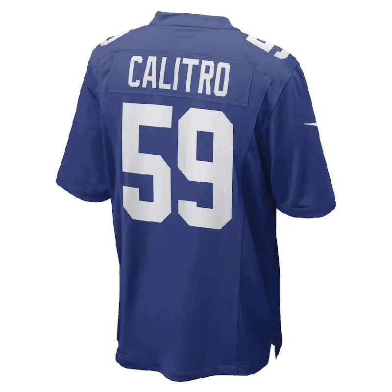 NY.Giants #59 Austin Calitro  Royal Game Player Jersey Stitched American Football Jerseys-NFL Jersey for Football Season -