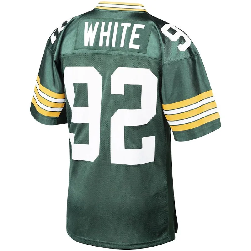 GB.Packers #92 Reggie White Mitchell & Ness Green 1993 Authentic Throwback Retired Player Jersey Stitched American Football Jerseys-NFL Authentic Game Day Jersey -