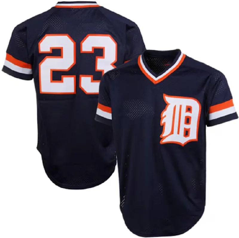 Detroit Tigers #23 Kirk Gibson Navy Mitchell & Ness 1984 Authentic Cooperstown Collection Mesh Batting Practice Jersey Baseball Jerseys-NBA Jersey for Basketball Teams -