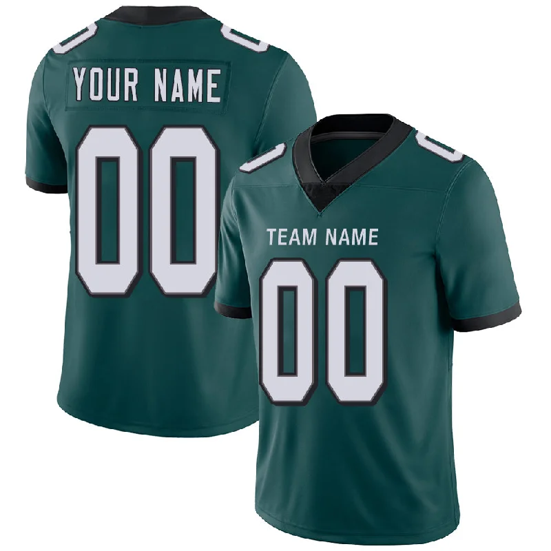 Custom P.Eagles Stitched American Football Jerseys Personalize Birthday Gifts Green Jersey-NBA Jersey with Official NFL Branding -