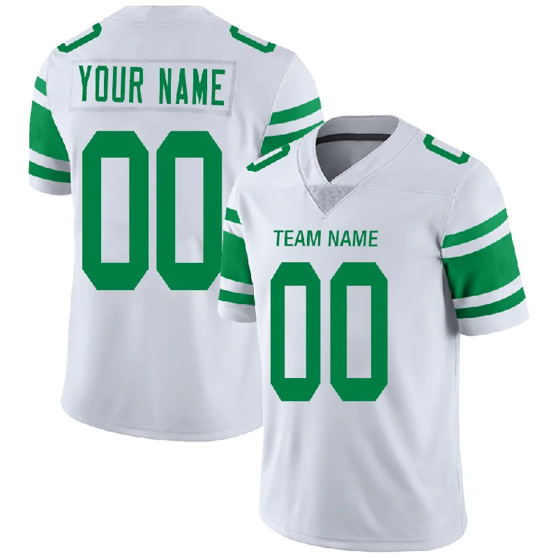 Custom NY.Jets Stitched American Football Jerseys Personalize Birthday Gifts White Jersey-NBA Jersey with Player Number -