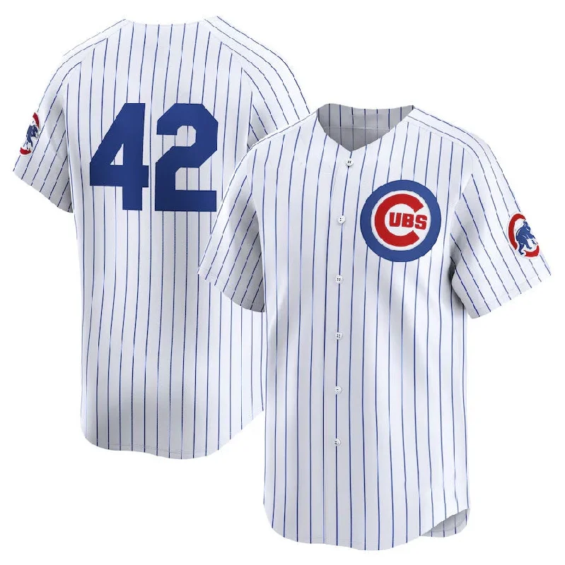 Chicago Cubs 2024 #42 Jackie Robinson Day Home Limited Jersey – White Stitches Baseball Jerseys-NBA Jersey Sale Online -