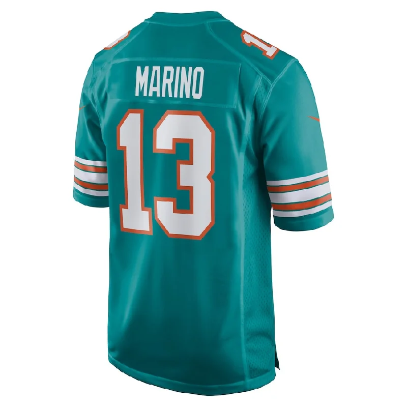 M.Dolphins #13 Dan Marino Aqua Retired Player Jersey Stitched American Football Jerseys-NFL Custom Player Jersey -