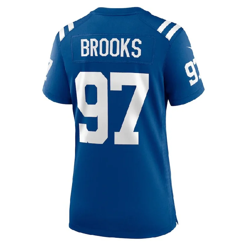 IN.Colts #97 Curtis Brooks Royal Player Game Jersey Stitched American Football Jerseys-NFL Jerseys with Team Colors -