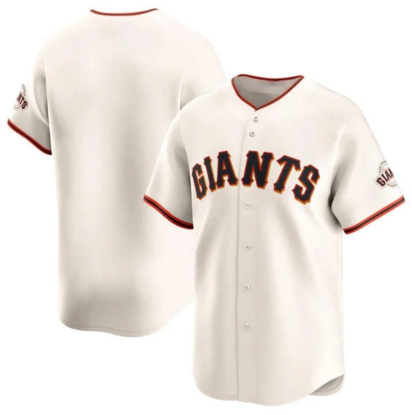 San Francisco Giants Blank Cream Home Limited Stitched Baseball Jersey-NBA Jersey with Player Number -