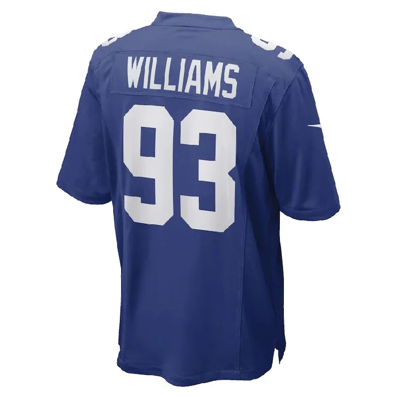 NY.Giants #93 Nick Williams Royal Game Player Jersey Stitched American Football Jerseys-NFL Fan Gear Jersey -