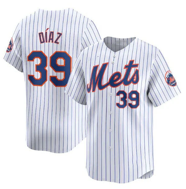 New York Mets #39 Edwin Diaz White 2024 Home Limited Stitched Baseball Jersey-NBA Premium Jersey -