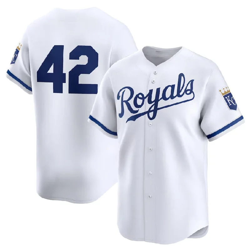 Kansas City Royals 2024 #42 Jackie Robinson Day Home Limited Jersey – White Stitches Baseball Jerseys-NBA Player Number Jersey -