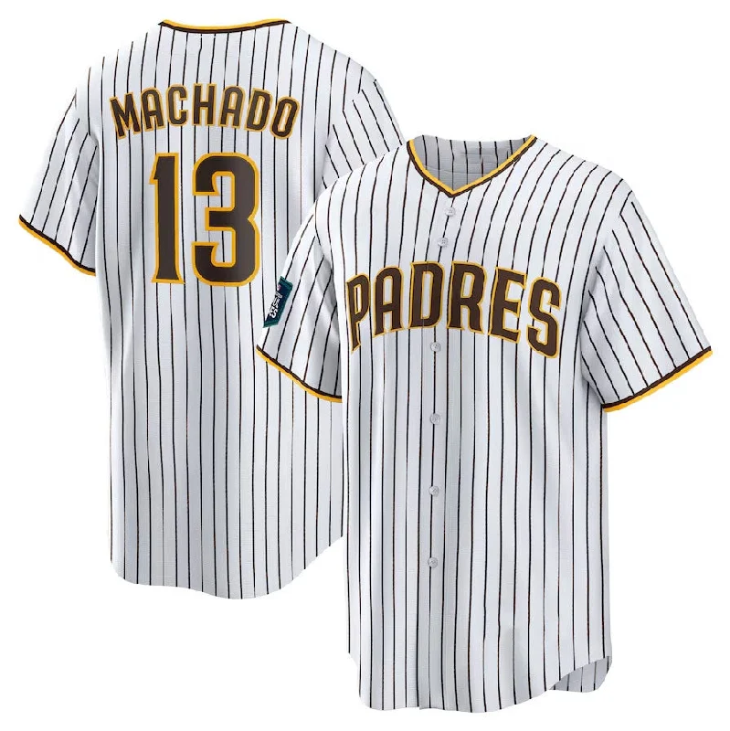 San Diego Padres #13 Manny Machado 2024 World Tour Seoul Series Home Replica Player Jersey - White Baseball Jerseys-NBA Basketball Jersey Shop -