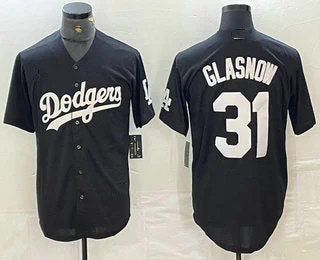 Los Angeles Dodgers #31 Tyler Glasnow Black Turn Back The Clock Stitched Cool Base Jerseys Baseball Jersey-NBA Jersey Sale Online -