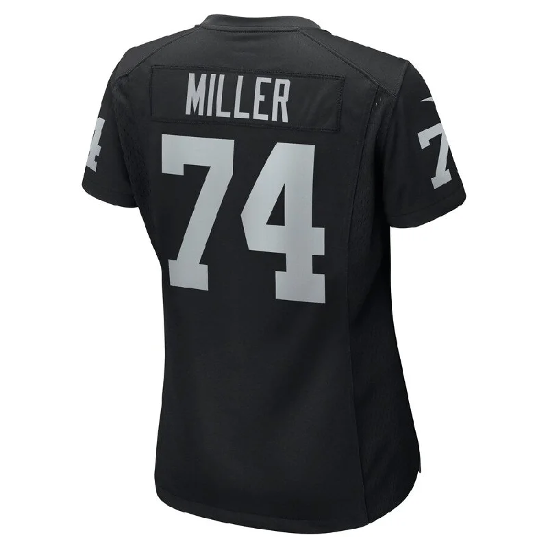 LV. Raiders #74 Kolton Miller Black Game Jersey Stitched American Football Jerseys-NFL Football Jersey for Sale -