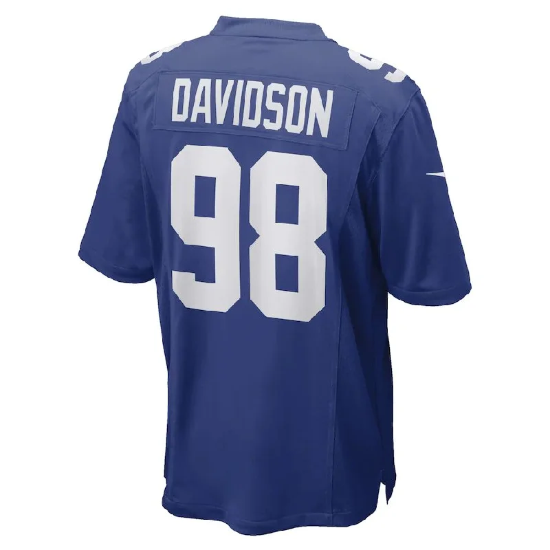 NY.Giants #98 D.J. Davidson Royal Game Player Jersey Stitched American Football Jerseys-NFL Football Jersey Shop Online -