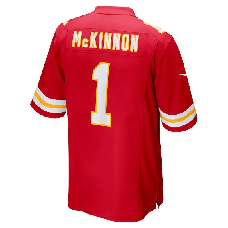 KC.Chiefs #1 Jerick McKinnon Red Game Player Jersey Stitched American Football Jerseys-NFL Football Jersey Sale -