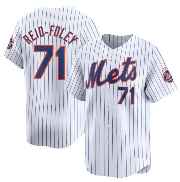 New York Mets #71 Sean Reid-Fole White 2024 Home Limited Stitched Baseball Jersey-NBA Custom Jersey for NBA Fans -