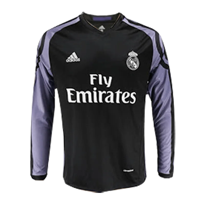 REAL MADRID THIRD RETRO LONG SLEEVE JERSEY 16/17-NBA Custom Youth Jersey -