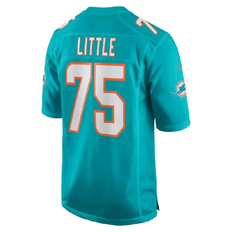 M.Dolphins #75 Greg Little Aqua Game Jersey Stitched American Football Jerseys-NFL Team Football Jersey Sale -