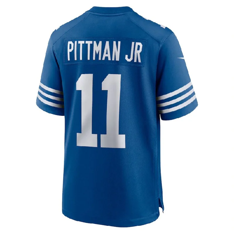 IN.Colts #11 Michael Pittman Jr. Royal Alternate Game Jersey Stitched American Football Jerseys-NFL Custom Player Jersey -