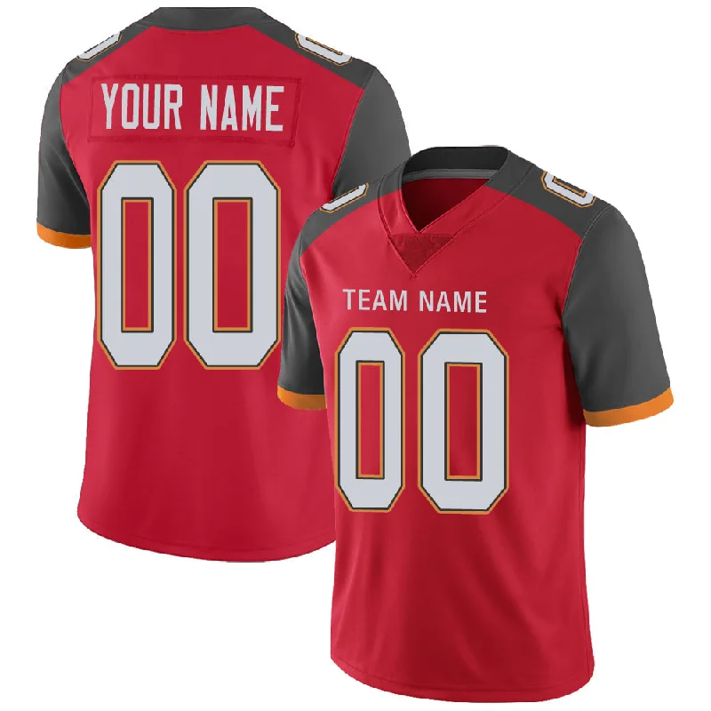 Custom TB.Buccaneers Stitched American Football Jerseys Personalize Birthday Gifts Red Jersey-NBA NBA Player Jersey Online -