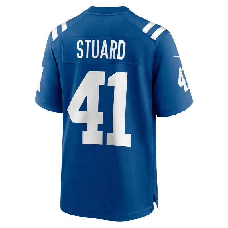 IN.Colts #41 Grant Stuard Royal Game Player Jersey Stitched American Football Jerseys-NFL Jerseys with Custom Numbers -