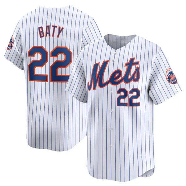 New York Mets #22 Brett Baty White 2024 Home Limited Stitched Baseball Jersey-NBA Elite Basketball Jersey -