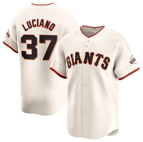 San Francisco Giants #37 Marco Luciano Cream Cool Base Stitched Baseball Jersey-NBA Game Jersey for Fans -