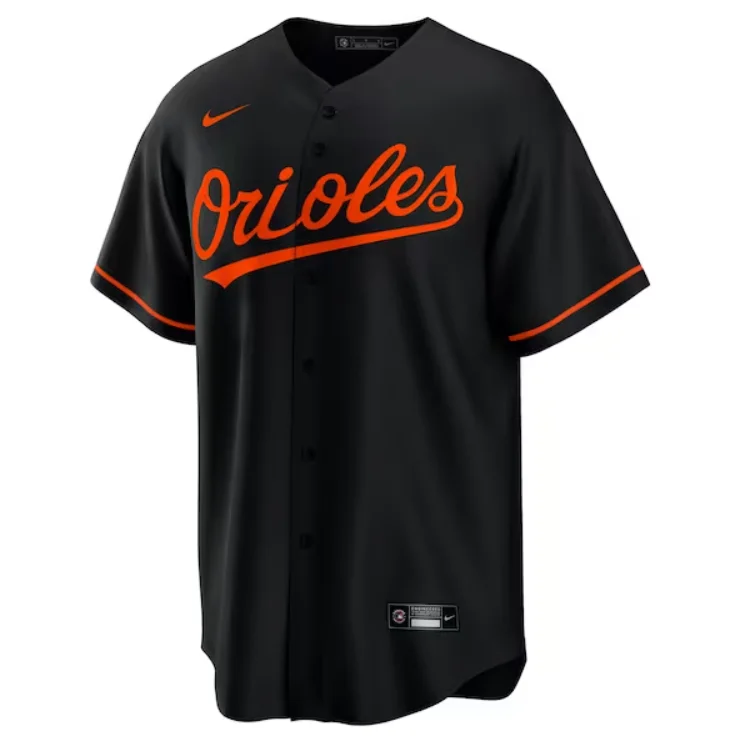 BALTIMORE ORIOLES BLACK ALTERNATE REPLICA JERSEY-NBA Championship Edition Jersey -