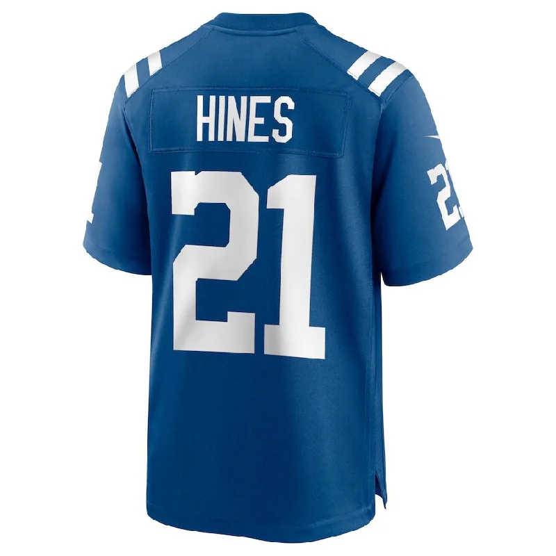 IN.Colts #21 Nyheim Hines Royal Game Jersey Stitched American Football Jerseys-NFL Limited Edition NFL Player Jersey -