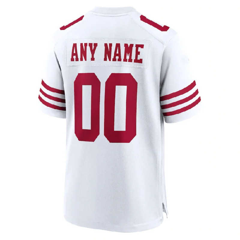 Custom SF.49ers New White Stitched American Football Jerseys 2022-NBA Basketball Jersey for Men -