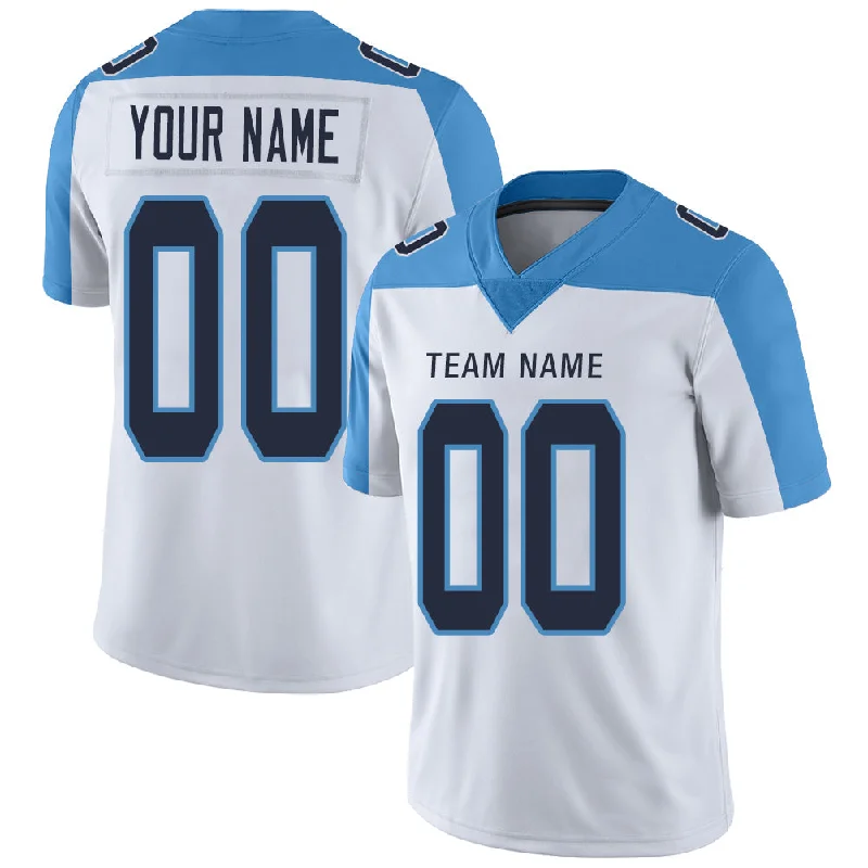 Custom T.Titans Stitched American Football Jerseys Personalize Birthday Gifts White Jersey-NBA Basketball Jersey with Player Name and Number -