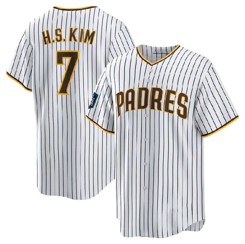 San Diego Padres #7 Ha-Seong Kim 2024 World Tour Seoul Series Home Replica Player Jersey - White Baseball Jerseys-NBA NBA Authentic Jersey Sale -