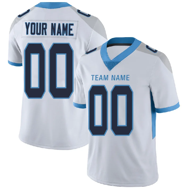 Custom T.Titans Stitched American Football Jerseys Personalize Birthday Gifts White Jersey-NBA Jersey with Embroidered Name -