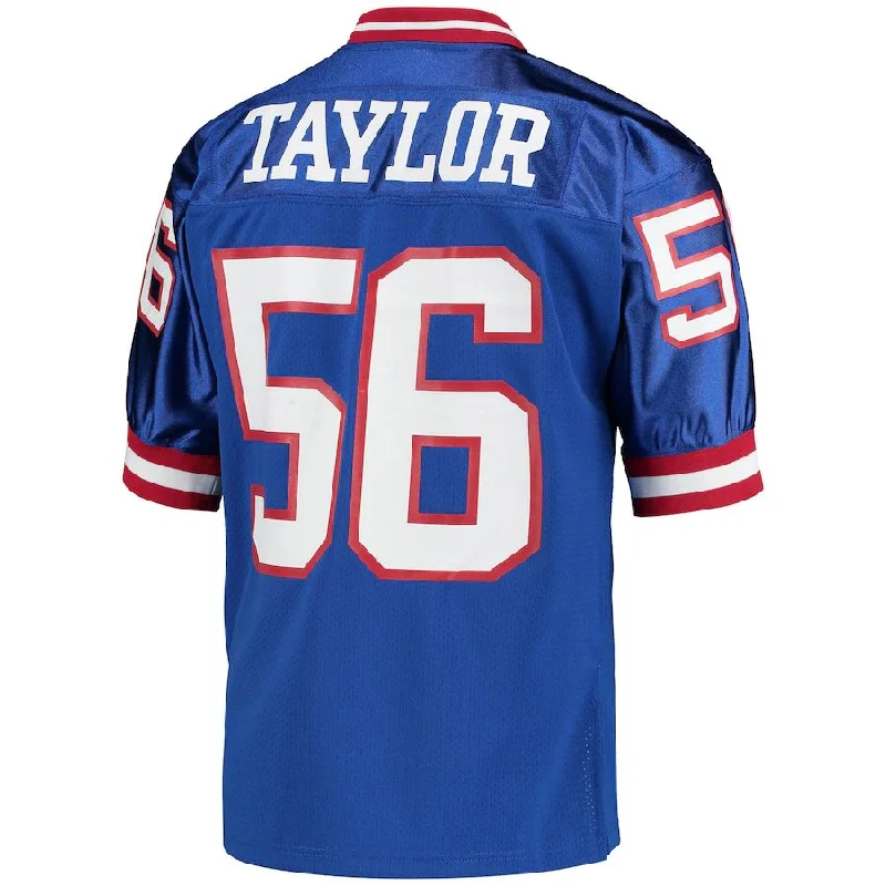 NY.Giants #56 Lawrence Taylor Mitchell & Ness Royal 1990 Authentic Throwback Retired Player Jersey Stitched American Football Jerseys-NFL Game-Worn Player Jersey -