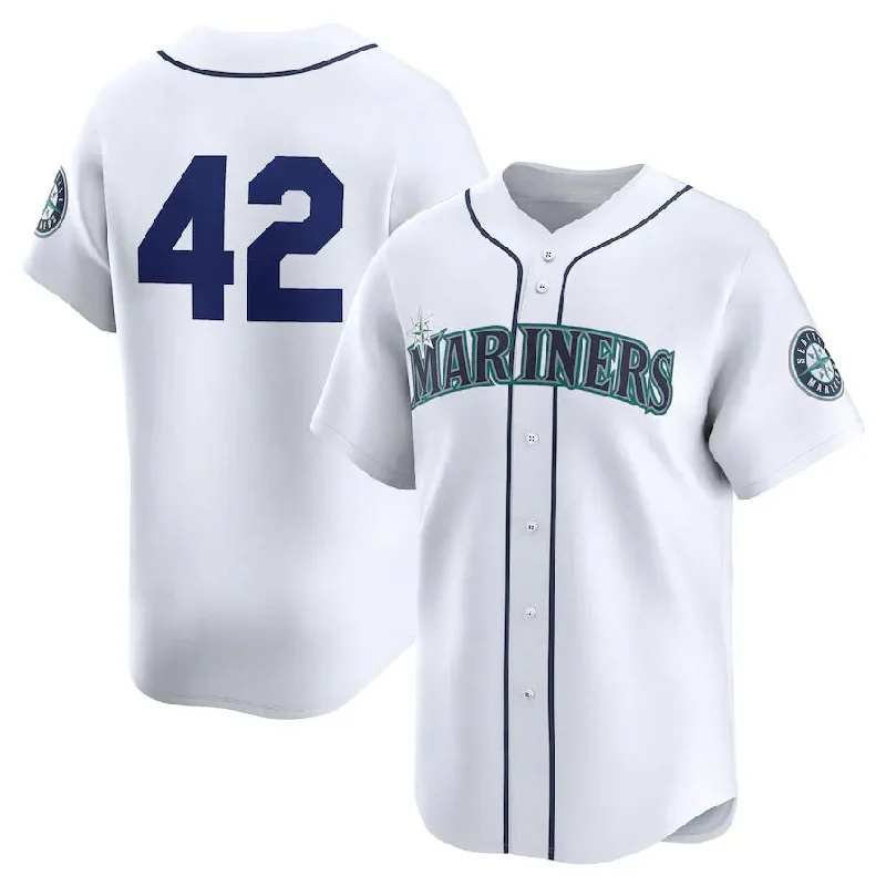 Seattle Mariners 2024 #42 Jackie Robinson Day Home Limited Jersey – White Stitches Baseball Jerseys-NBA Basketball Jersey with Custom Graphics -