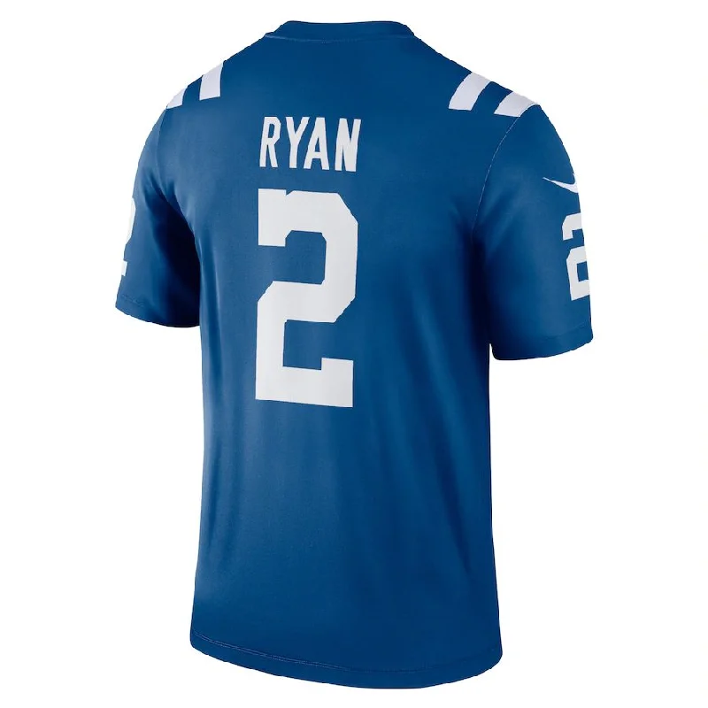 IN.Colts #2 Matt Ryan Royal Legend Jersey Stitched American Football Jerseys-NFL Retro NFL Jersey Sale -