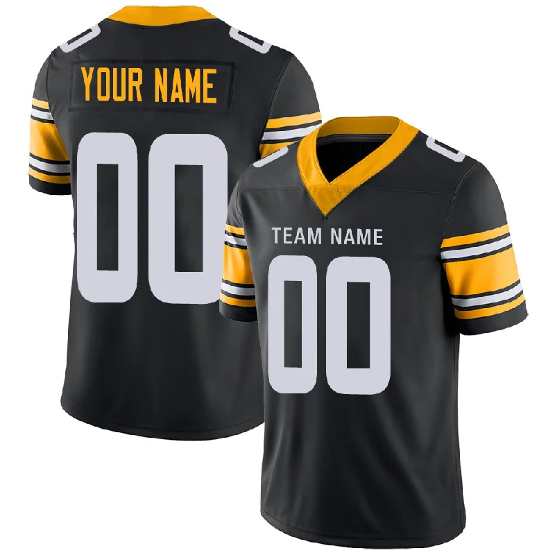 Custom P.Steelers Stitched American Football Jerseys Personalize Birthday Gifts Black Jersey-NBA Team Player Jersey Sale -