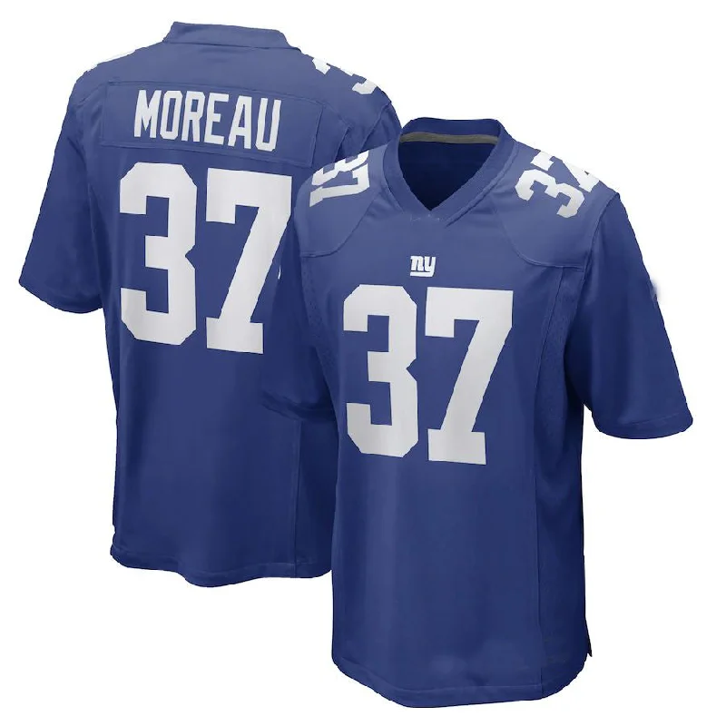 NY.Giants #37 Fabian Moreau Royal Game Player Jersey Stitched American Football Jerseys-NFL Football Jersey Online -