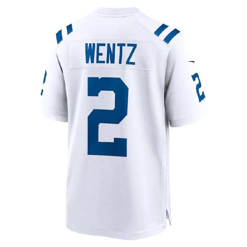 IN.Colts #2 Carson Wentz White Game Jersey Stitched American Football Jerseys-NFL Football Jersey Shop Online -