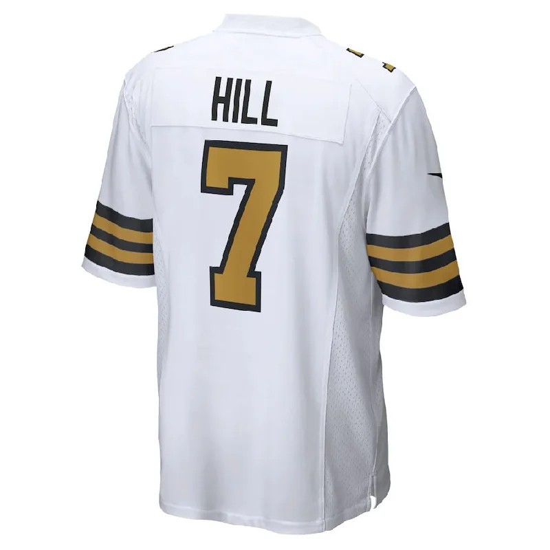 NO.Saints #7 Taysom Hill  White Alternate Game Jersey Stitched American Football Jerseys-NFL Jersey with Player Name -