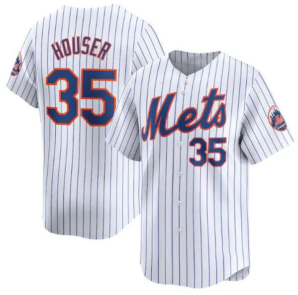 New York Mets #35 Adrian Houser White 2024 Home Limited Stitched Baseball Jersey-NBA Jersey Sale -