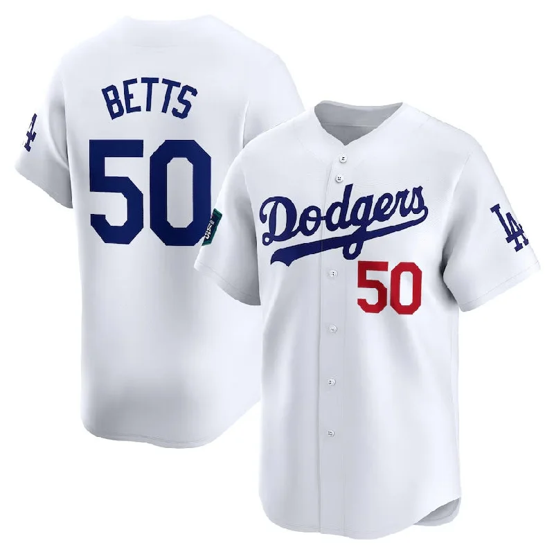 Los Angeles Dodgers #50 Mookie Betts 2024 World Tour Seoul Series Home Limited Player Jersey - White Stitches Baseball Jerseys-NBA Basketball Jersey Online -