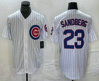 Chicago Cubs #23 Ryne Sandberg White Stitched Cool Base Jersey Baseball Jerseys-NBA Premium Basketball Jersey -