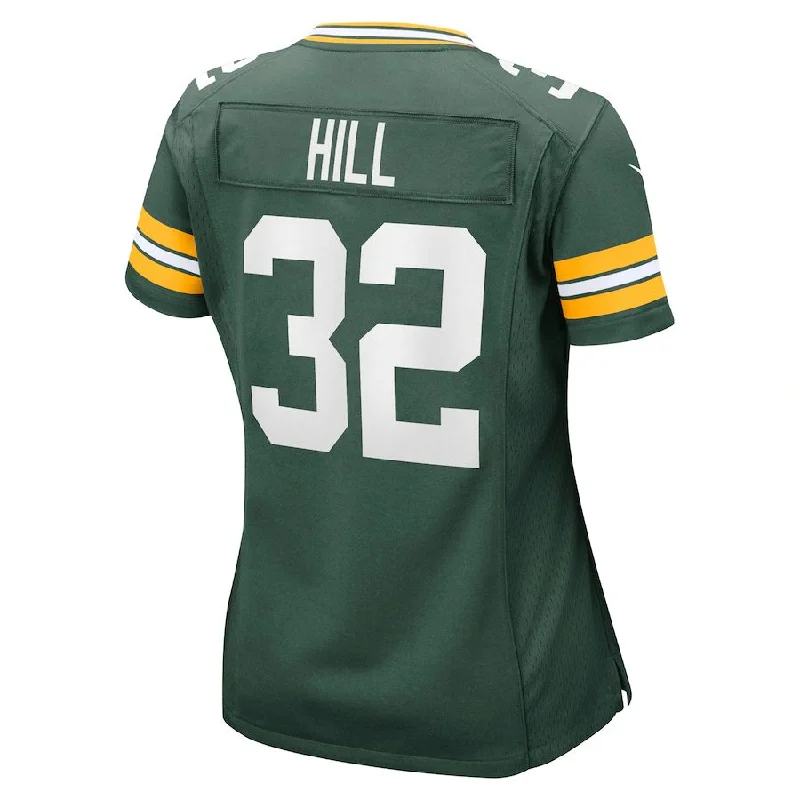 GB.Packers #32 Kylin Hill Green Game Jersey Stitched American Football Jerseys-NFL Player Jersey for Sale -