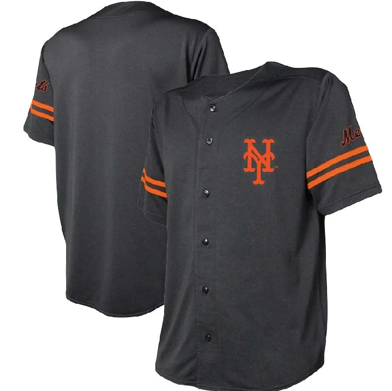 New York Mets Black Stitches Team Fashion Jersey Baseball Jerseys-NBA Jerseys for All NBA Teams -