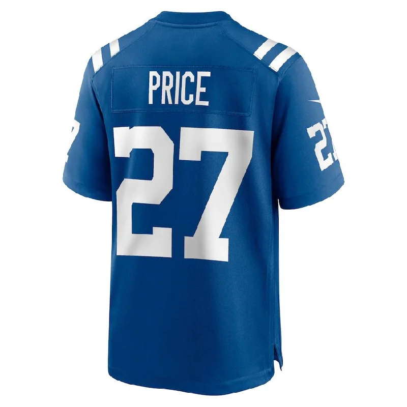 IN.Colts #27 D'Vonte Price Royal Game Player Jersey Stitched American Football Jerseys-NFL Jerseys with Player's Number -