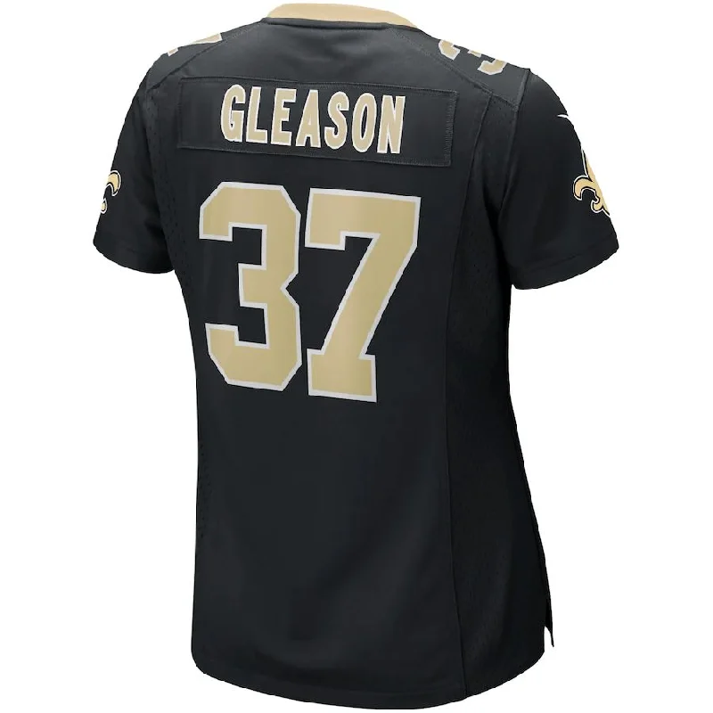 NO.Saints #37 Steve Gleason Black Game Retired Player Jersey Stitched American Football Jerseys-NFL Player Jersey for Sale -