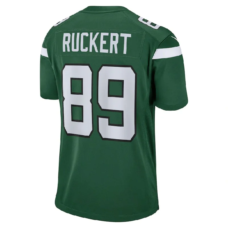 NY.Jets #89 Jeremy Ruckert Gotham Green Game Player Jersey Stitched American Football Jerseys-NFL Official NFL Game Jersey -