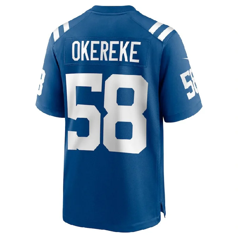 IN.Colts #58 Bobby Okereke Royal Game Jersey Stitched American Football Jerseys-NFL Pro Bowl Jersey -