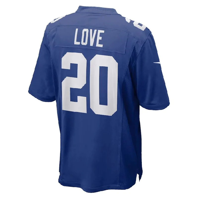 NY.Giants #20 Julian Love Royal Game Jersey Stitched American Football Jerseys-NFL Football Jersey for Kids -