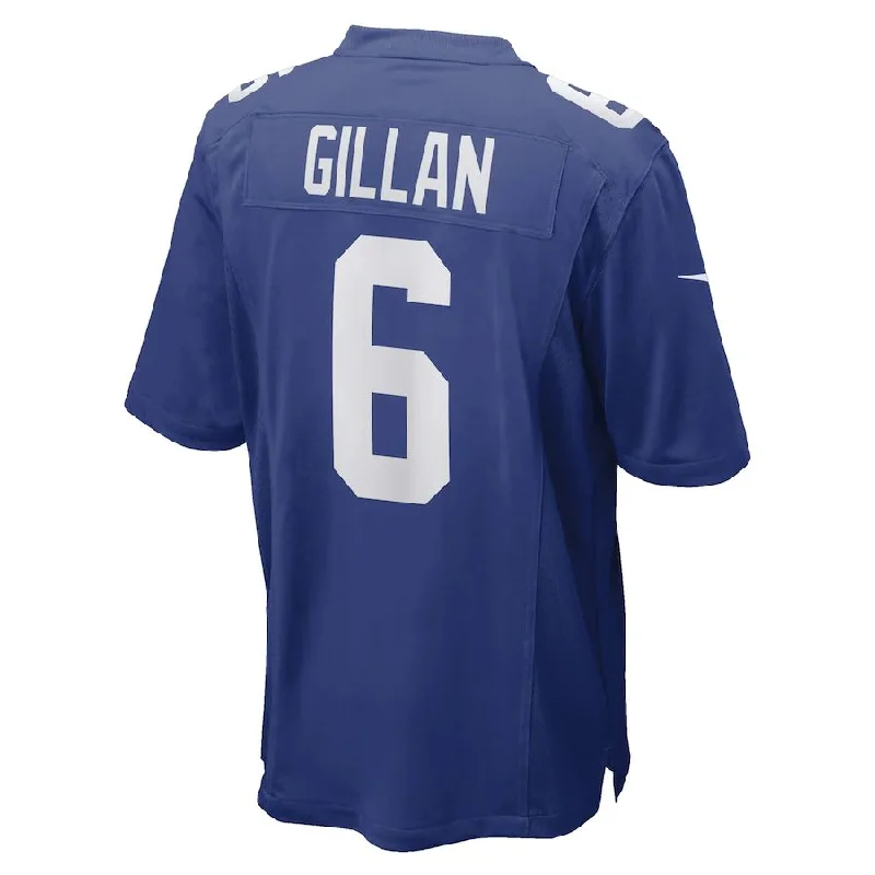 NY.Giants #6 Jamie Gillan Royal Game Player Jersey Stitched American Football Jerseys-NFL Football Jersey Collection -